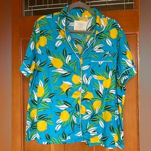 Printfresh Pajama Short Set - Lemon Zest - Sz L